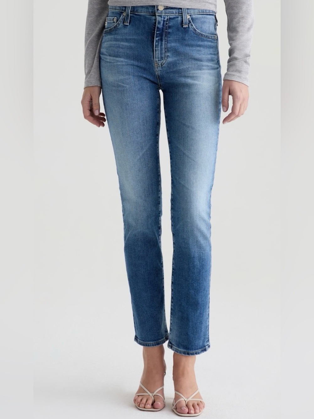 AG Jeans Mari Mid Rise Slim Straight Women's Jeans Size 28